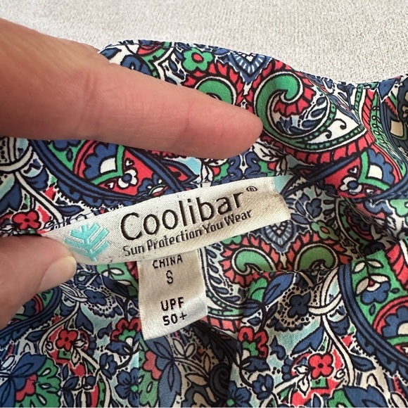 Coolibar printed tunic dress. Small. Multicolor. UPF 50+ - Picture 6 of 9